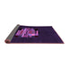 Sideview of Abstract Purple Modern Rug, abs1872pur