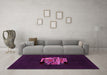 Machine Washable Abstract Pink Modern Rug in a Living Room, wshabs1872pnk