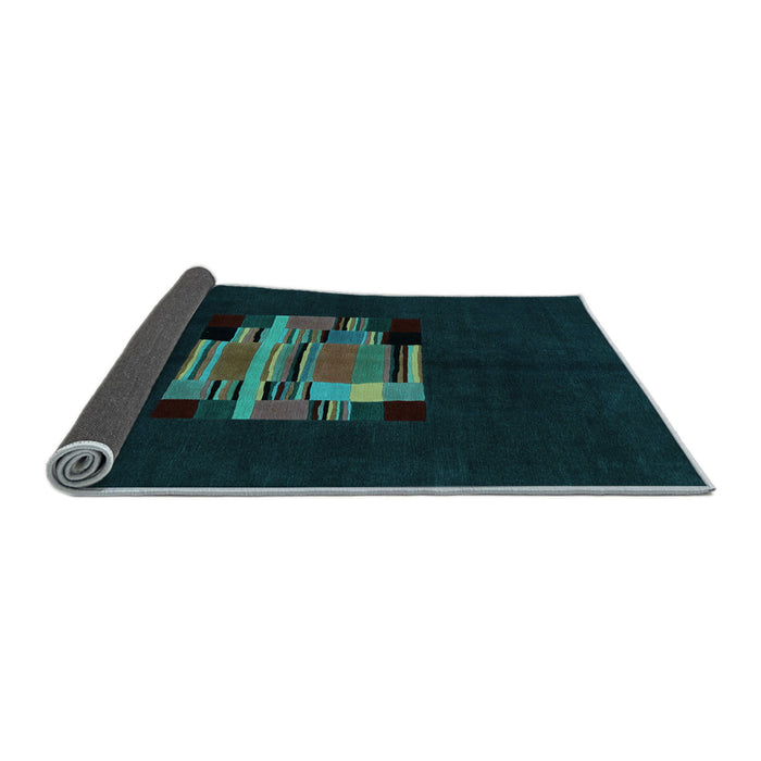 Sideview of Abstract Light Blue Modern Rug, abs1872lblu
