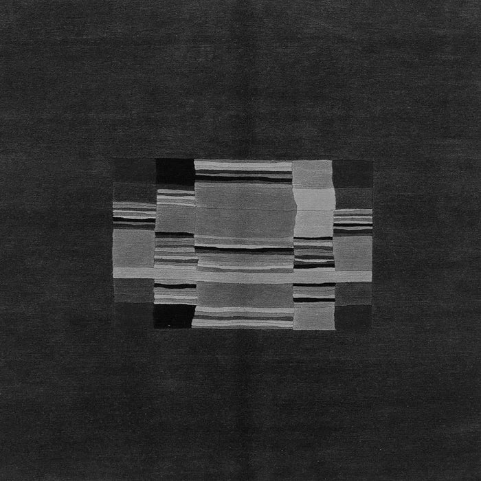 Square Machine Washable Abstract Gray Modern Rug, wshabs1872gry