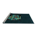 Sideview of Machine Washable Abstract Light Blue Modern Rug, wshabs1872lblu