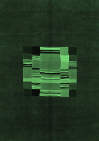 Abstract Emerald Green Modern Rug, abs1872emgrn