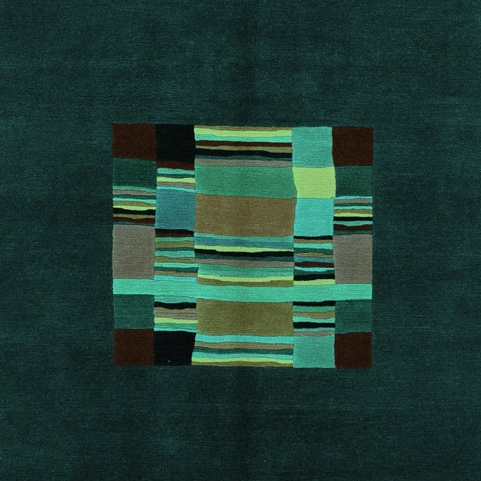 Abstract Turquoise Modern Rug, abs1872turq
