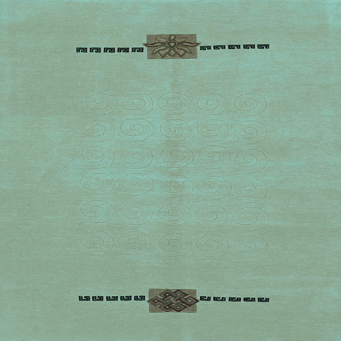 Square Abstract Light Blue Modern Rug, abs1873lblu