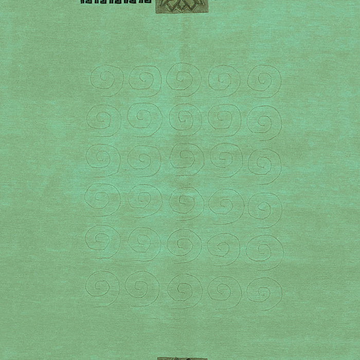 Abstract Turquoise Modern Rug, abs1873turq