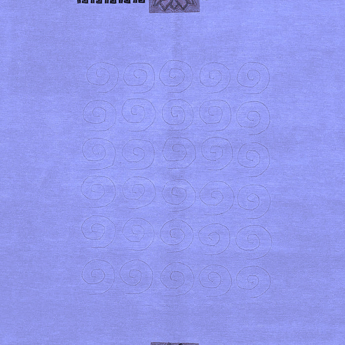 Machine Washable Abstract Blue Modern Rug, wshabs1873blu