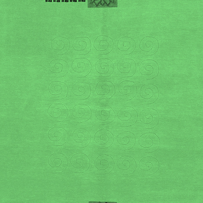 Abstract Emerald Green Modern Rug, abs1873emgrn