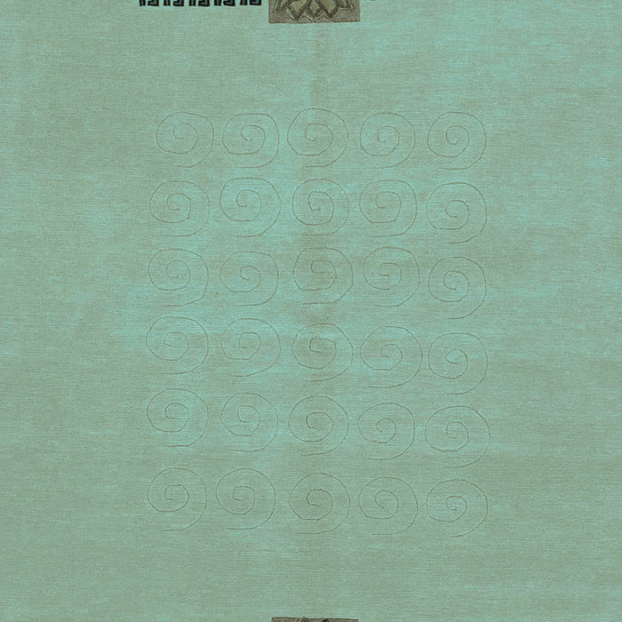 Machine Washable Abstract Light Blue Modern Rug, wshabs1873lblu