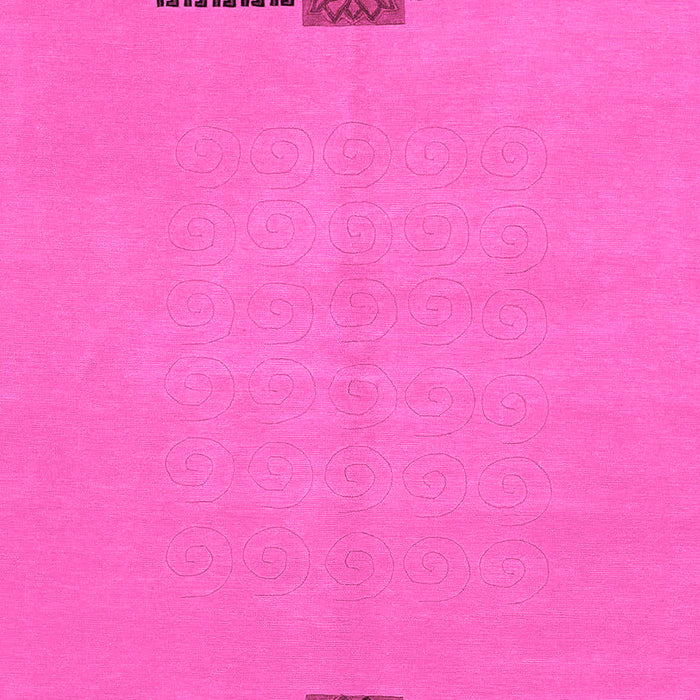 Machine Washable Abstract Pink Modern Rug, wshabs1873pnk