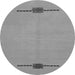 Round Machine Washable Abstract Gray Modern Rug, wshabs1873gry