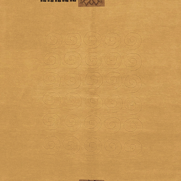 Machine Washable Abstract Brown Modern Rug, wshabs1873brn