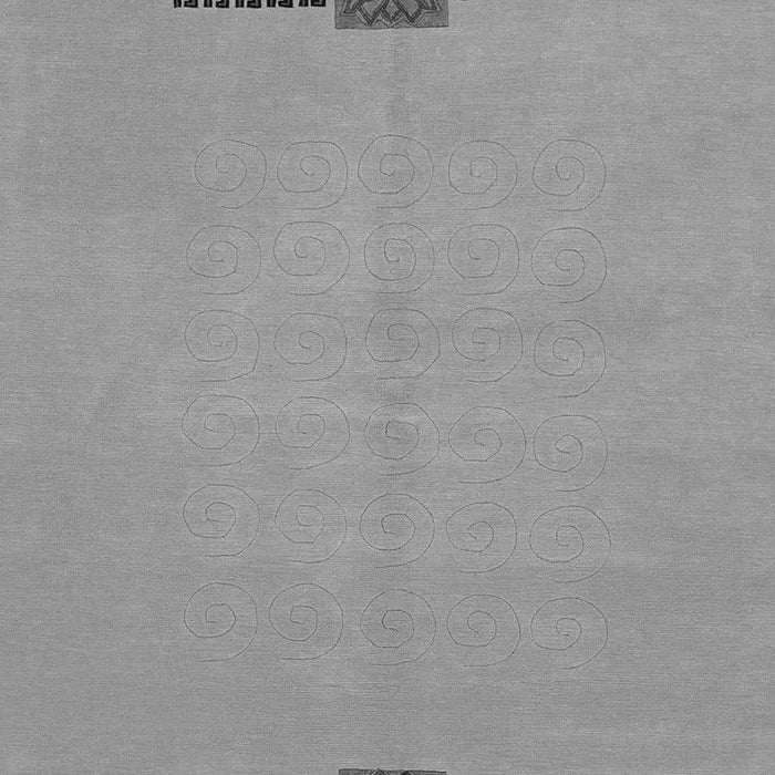 Machine Washable Abstract Gray Modern Rug, wshabs1873gry