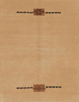 Abstract Orange Modern Rug, abs1873