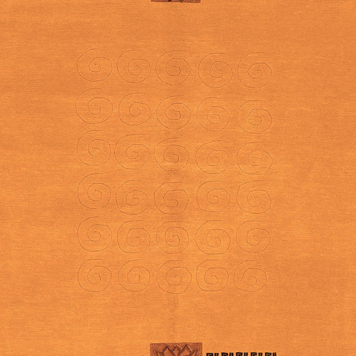 Machine Washable Abstract Orange Modern Area Rugs, wshabs1873org