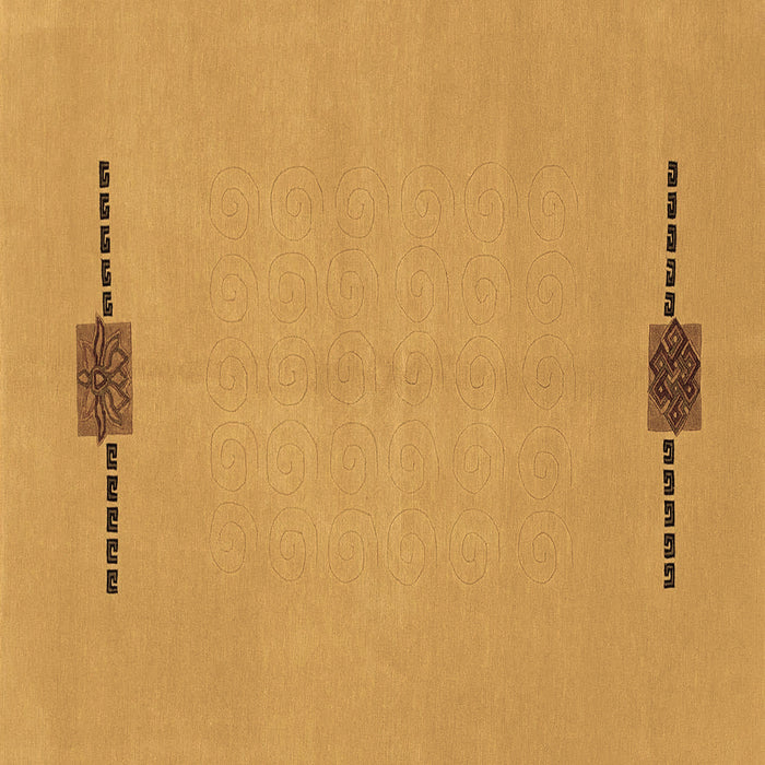 Square Abstract Brown Modern Rug, abs1873brn