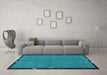 Machine Washable Abstract Light Blue Modern Rug in a Living Room, wshabs1874lblu