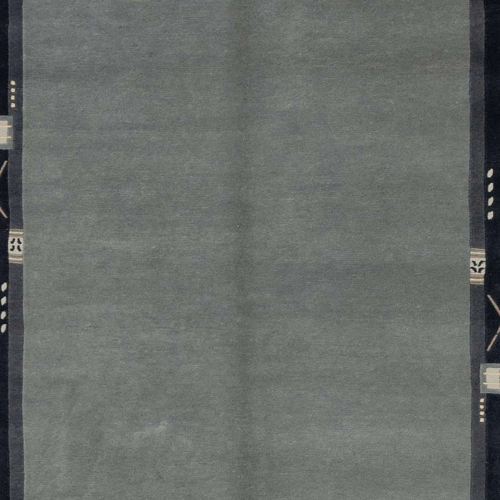 Machine Washable Abstract Gray Rug, wshabs1874