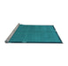 Sideview of Machine Washable Abstract Light Blue Modern Rug, wshabs1874lblu