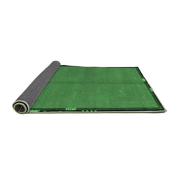 Sideview of Abstract Emerald Green Modern Rug, abs1874emgrn