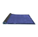 Sideview of Abstract Blue Modern Rug, abs1874blu