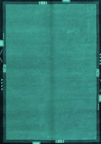 Abstract Turquoise Modern Rug, abs1874turq