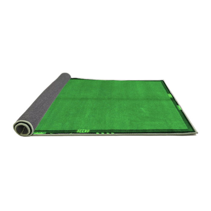Sideview of Abstract Green Modern Rug, abs1874grn