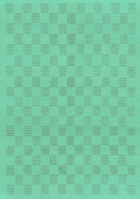 Checkered Turquoise Modern Rug, abs1875turq