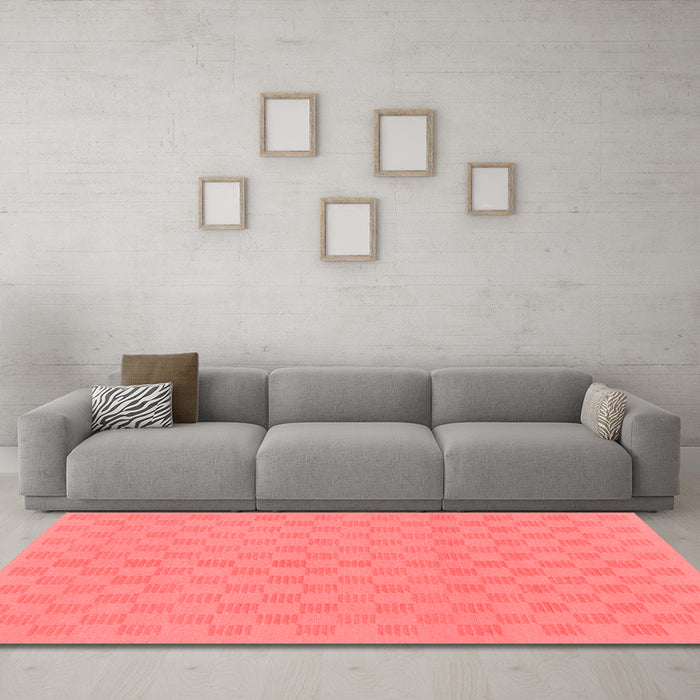 Modern Red Washable Rugs