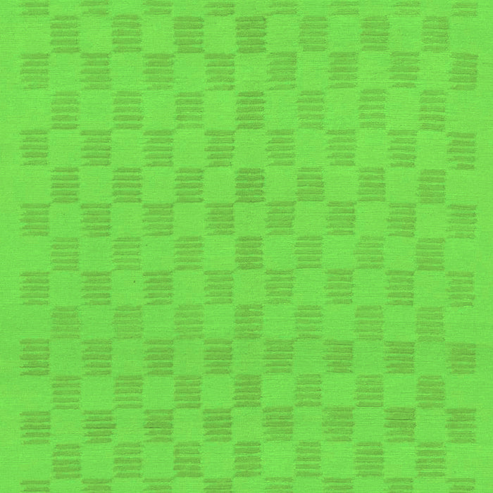 Machine Washable Checkered Green Modern Area Rugs, wshabs1875grn