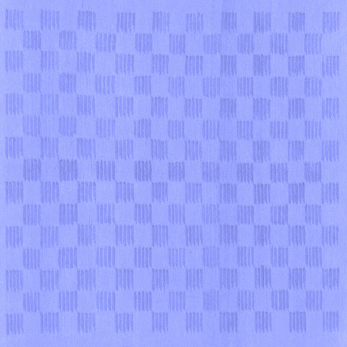 Square Machine Washable Checkered Blue Modern Rug, wshabs1875blu