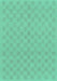 Machine Washable Checkered Turquoise Modern Area Rugs, wshabs1875turq