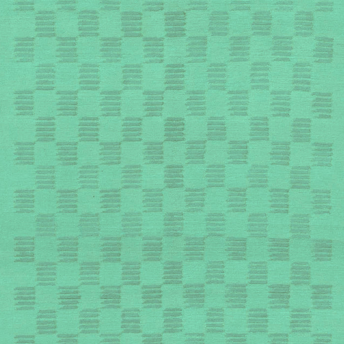 Machine Washable Checkered Turquoise Modern Area Rugs, wshabs1875turq