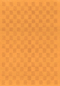 Checkered Orange Modern Rug, abs1875org