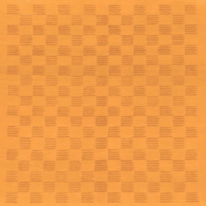 Square Checkered Orange Modern Rug, abs1875org