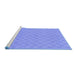 Sideview of Machine Washable Checkered Blue Modern Rug, wshabs1875blu