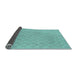 Sideview of Checkered Light Blue Modern Rug, abs1875lblu