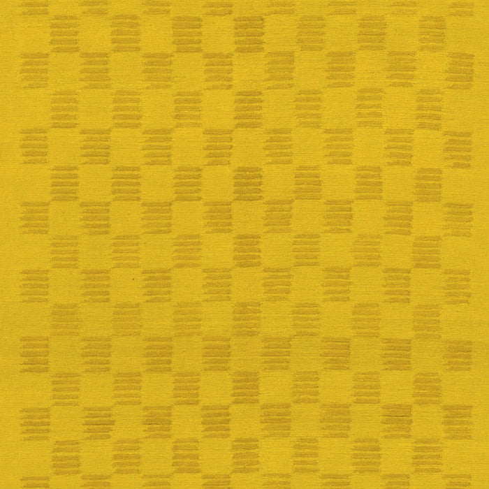 Machine Washable Checkered Yellow Modern Rug, wshabs1875yw