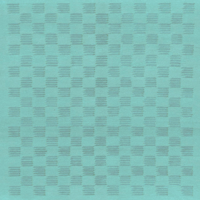 Square Machine Washable Checkered Light Blue Modern Rug, wshabs1875lblu