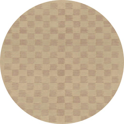 Round Machine Washable Abstract Brown Sugar Brown Rug, wshabs1875