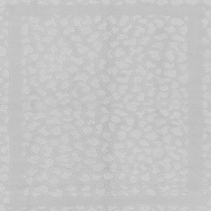 Square Machine Washable Solid Gray Modern Rug, wshabs1876gry