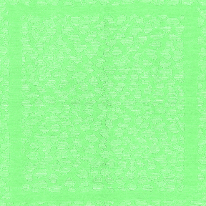 Square Machine Washable Solid Emerald Green Modern Area Rugs, wshabs1876emgrn