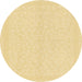 Round Machine Washable Abstract Chrome Gold Yellow Rug, wshabs1876