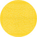 Round Solid Yellow Modern Rug, abs1876yw