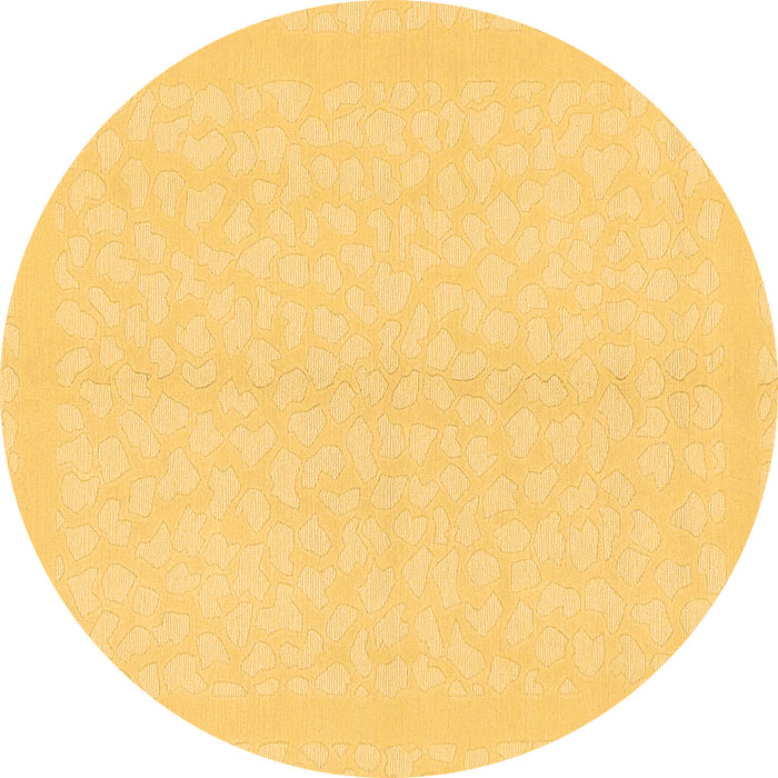 Round Machine Washable Solid Brown Modern Rug, wshabs1876brn