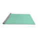 Sideview of Machine Washable Solid Light Blue Modern Rug, wshabs1876lblu