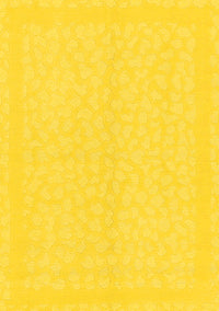 Solid Yellow Modern Rug, abs1876yw