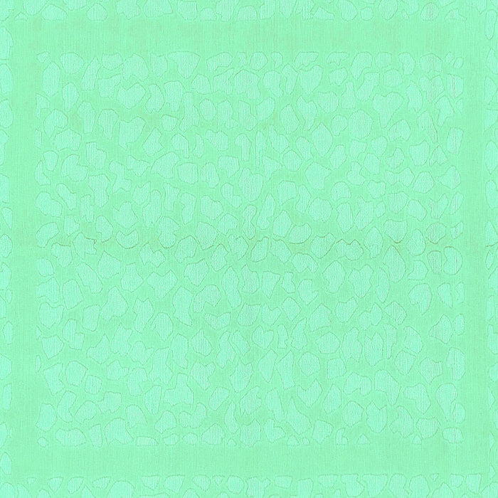 Square Solid Turquoise Modern Rug, abs1876turq