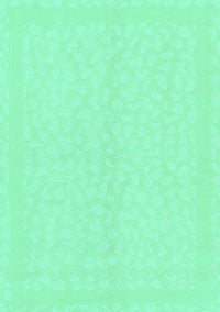 Solid Turquoise Modern Rug, abs1876turq