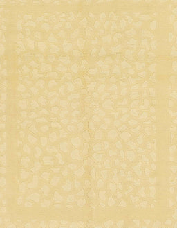 Abstract Chrome Gold Yellow Solid Rug, abs1877