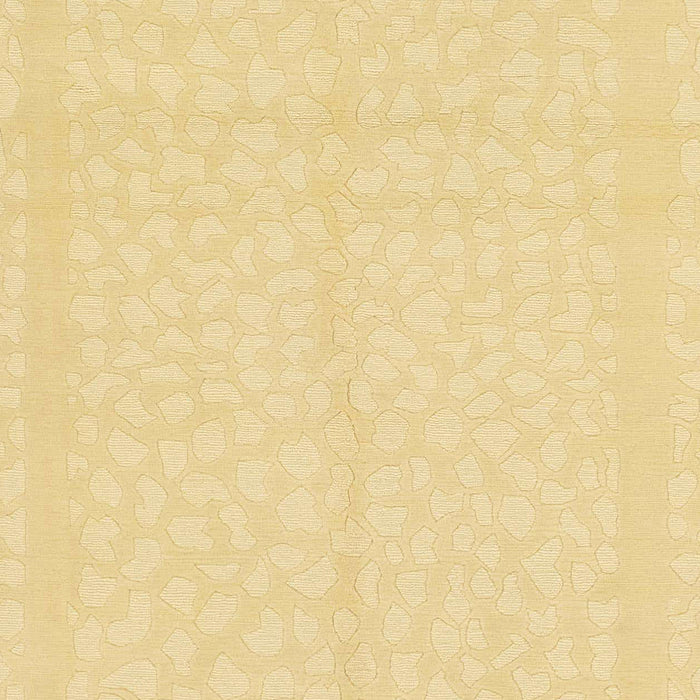Abstract Chrome Gold Yellow Solid Rug, abs1877